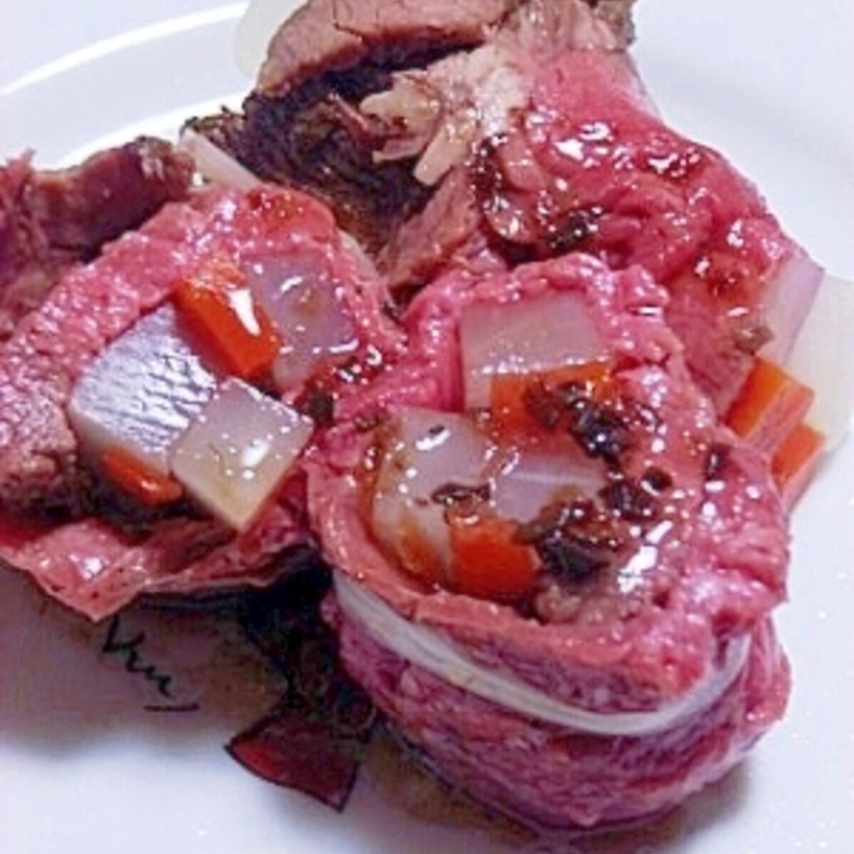 お弁当に ローストビーフの野菜巻き レシピ 作り方 By 一点集中力 楽天レシピ